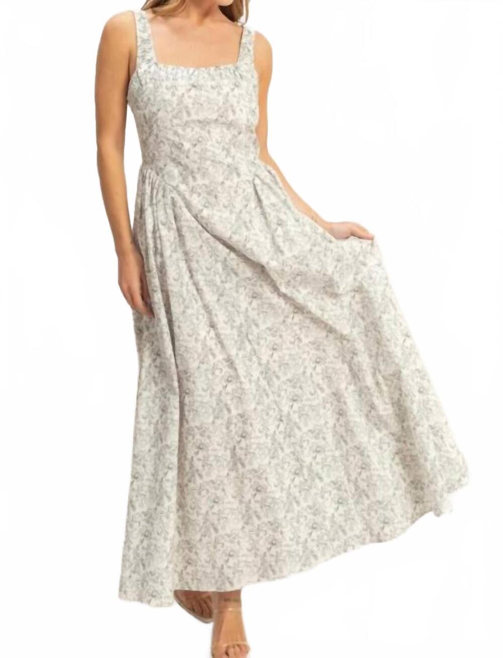 NEW HYFVE floral print empire waist dress in black